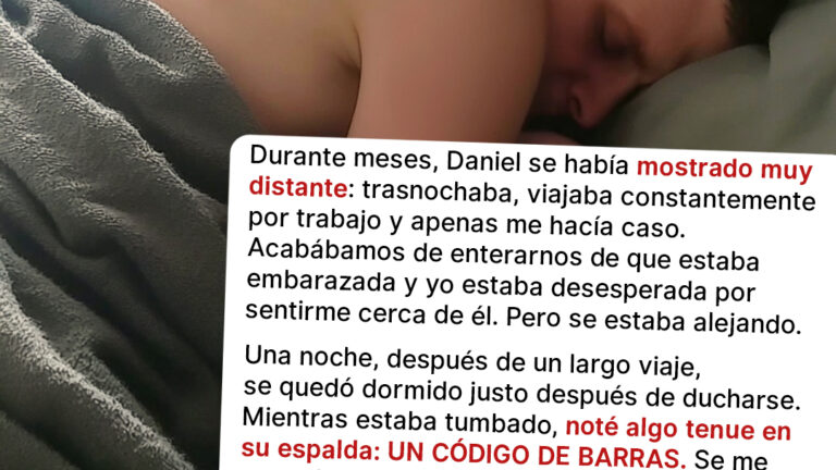 Vi un código de barras en la espalda de mi marido – Me desmayé tras escanearlo