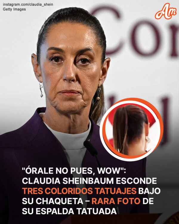 La presidenta de México, Claudia Sheinbaum, tiene tres coloridos tatuajes en la espalda – Cuál es su significado