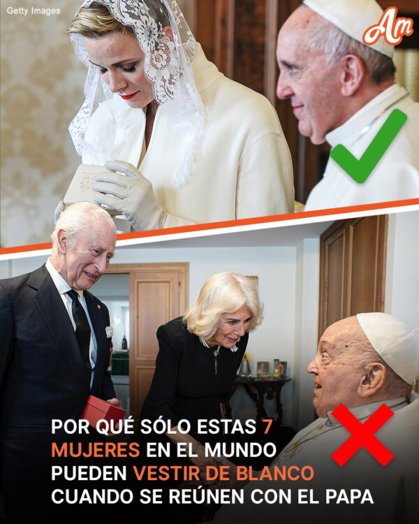 Por qué solo estas 7 mujeres en el mundo pueden vestir de blanco cuando se reúnen con el Papa
