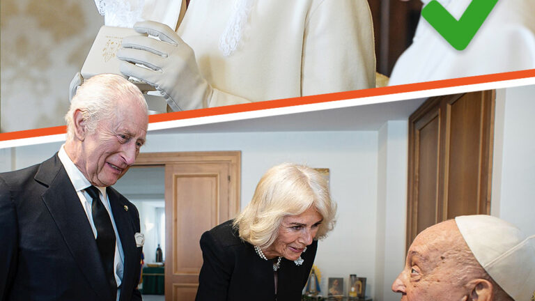 Por qué solo estas 7 mujeres en el mundo pueden vestir de blanco cuando se reúnen con el Papa