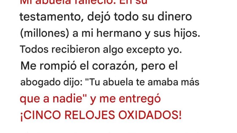 Linda hereda los relojes antiguos de su abuela, y su codicioso hermano consigue una casa. Resulta que ella recibió casi $200,000 – Historia del día
