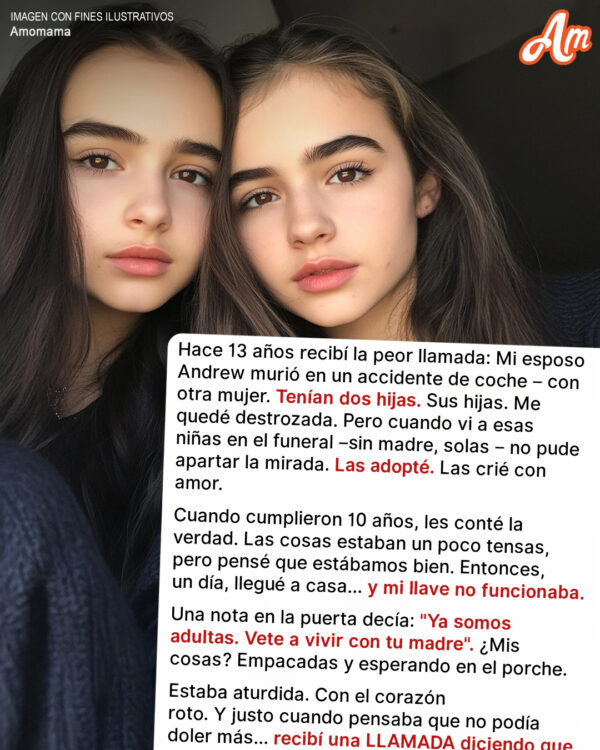 Volví a casa del trabajo y descubrí que mis hijas gemelas adoptadas, de 16 años, habían cambiado las cerraduras y me habían echado