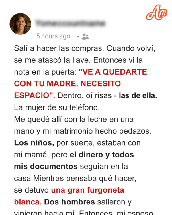 Mi esposo me echó de la casa para estar con su amante – No tenía idea de lo que le esperaba