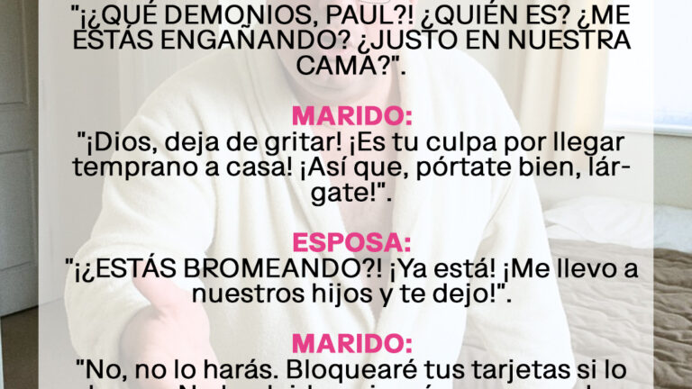 Descubren a un esposo engañando a su esposa y actúa como si no pasara nada – Historia del día