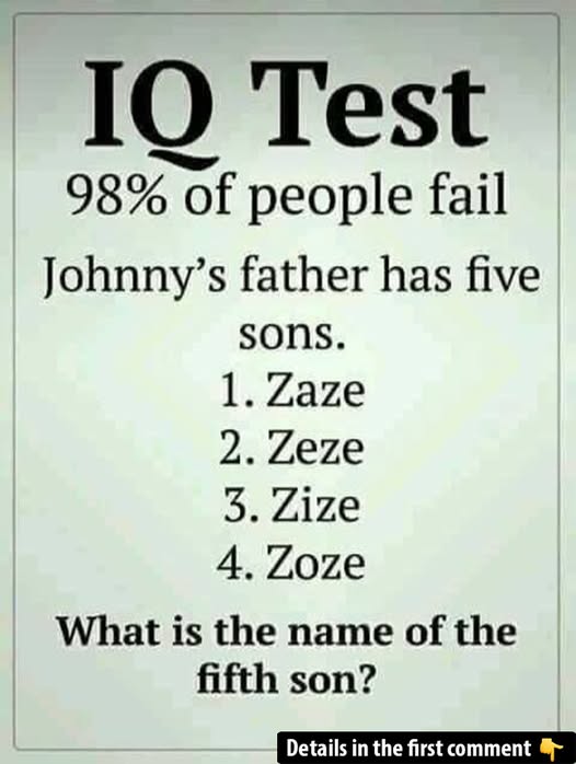Only Sharp Minds Can Solve This – What Is the Name of the Fifth Son?