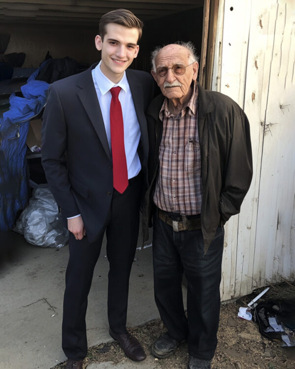 An Elderly Teacher Paid for a Freezing Boy’s Meal — The Boy Repaid Him Seven Years Later