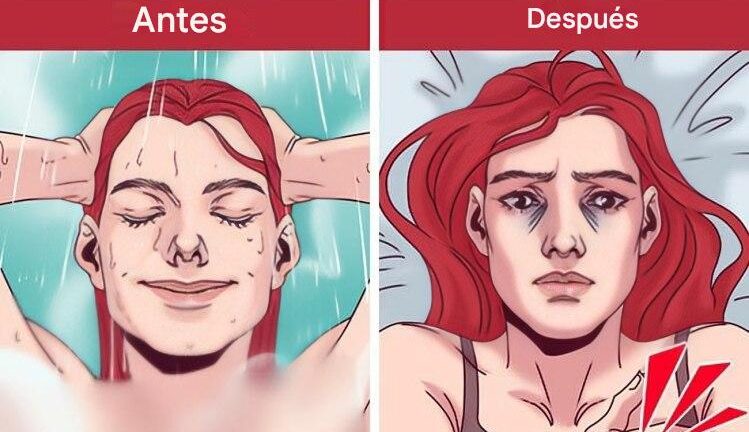 Por qué es mejor no ducharse justo antes de dormir