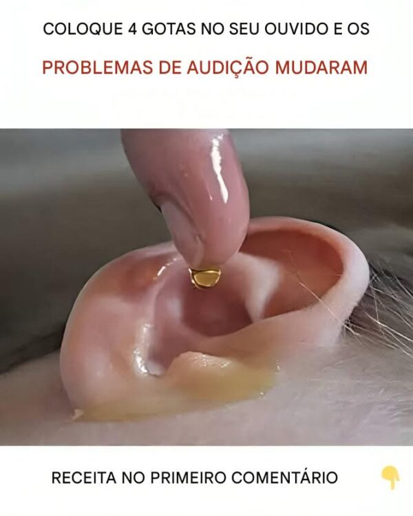 Uma gota desobstrui o ouvido, melhora os problemas de audição e elimina o desconforto