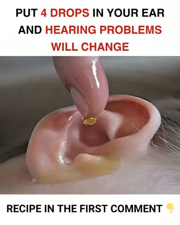 One drop unclogs the ear, improves hearing problems and eliminates discomfort