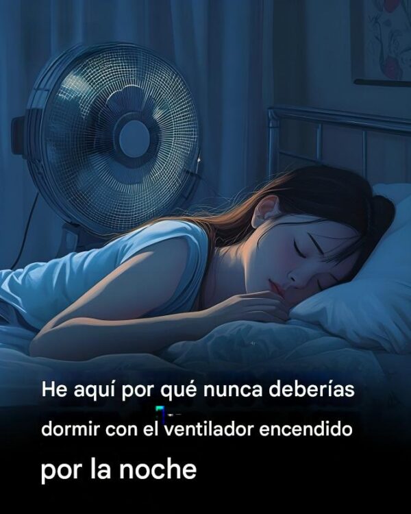 Por qué no deberías dormir con ventilador por la noche