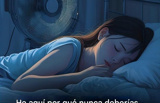 Por qué no deberías dormir con ventilador por la noche
