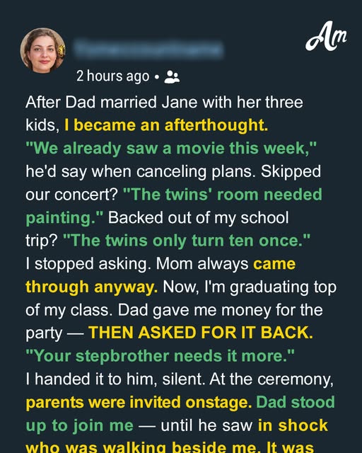 After the Divorce, My Dad Always Chose His New Family’s Kids – So He Got a Surprise at My Graduation Party