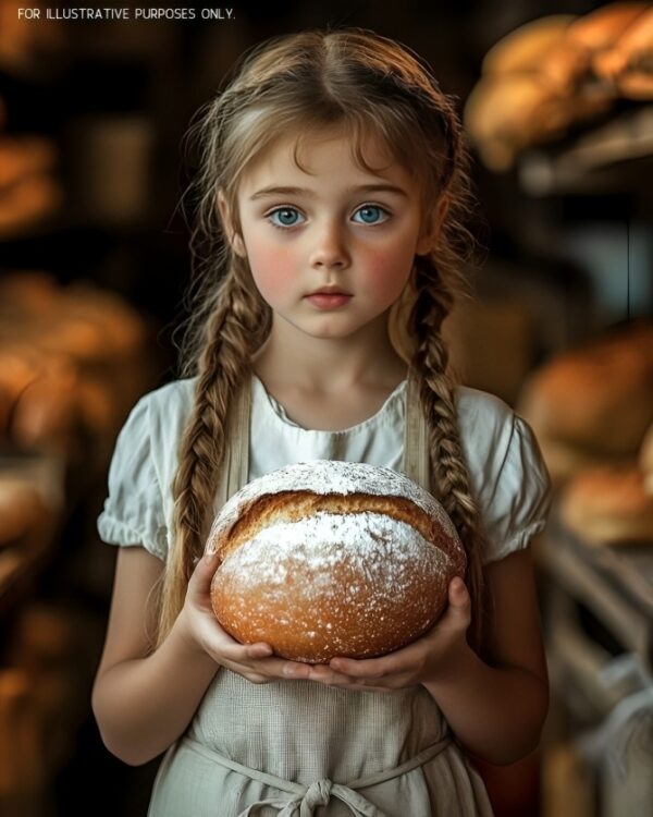 La niña hambrienta le pidió al panadero una rebanada de pan, pero no la comió. El panadero se sorprendió al descubrir por qué.