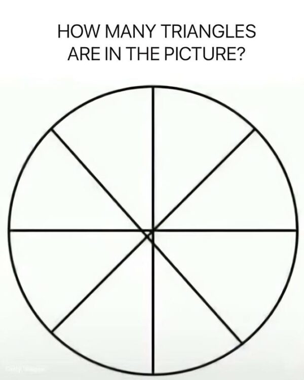How many triangles are in it?