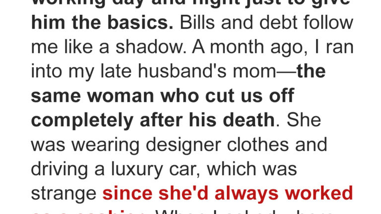 After My Husband’s Death, My MIL Started Living a Luxurious Life—Until I Found Out Where Her Money Came From