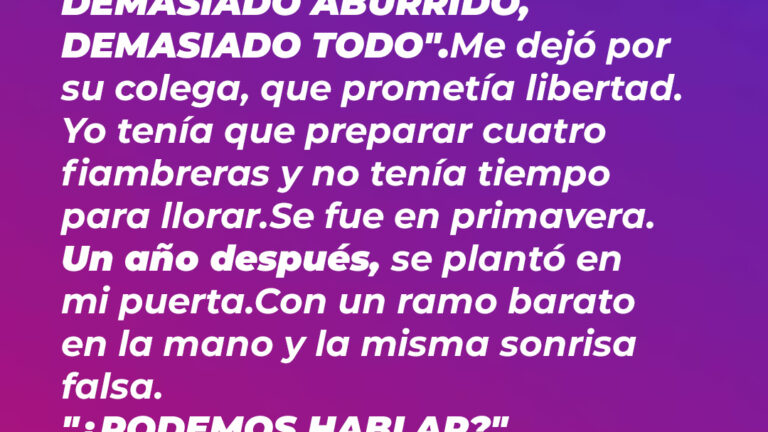 Mi esposo nos dejó a mí y a nuestros 4 hijos por una colega — Un año después, él llamó a mi puerta