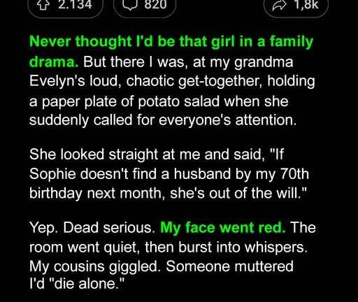 Grandmother Sets Marriage Deadline for Granddaughter by Her 70th Birthday or She’s Excluded from Will — Story of the Day