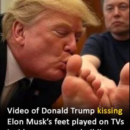 SB. AI video of Trump kissing Musk’s feet plays inside HUD building