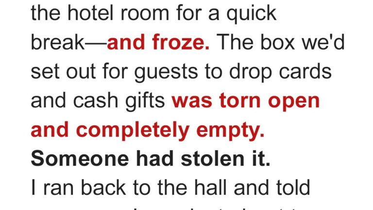 Our Wedding Money Vanished Mid-Ceremony — The Person Behind It Faced Instant Karma