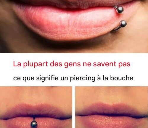 La signification secrète des piercings buccaux