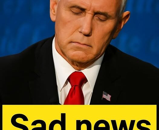 Mike Pence with tears in their eyes make the sad announcement..