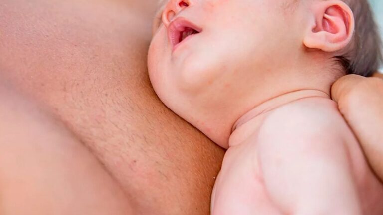Experts issue serious health warning after baby girl grows ‘micropenis’ from lying on dad’s bare chest