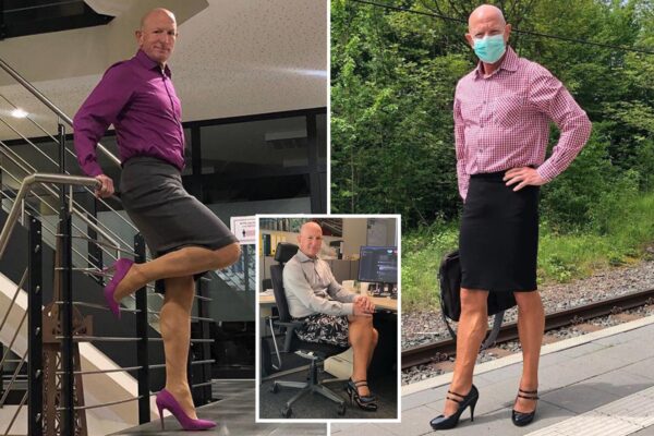 Straight, happily married man loves to wear heels and skirts