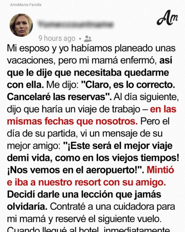 Mi esposo se fue de vacaciones con su amigo – Aparecí y les di las vacaciones que merecían