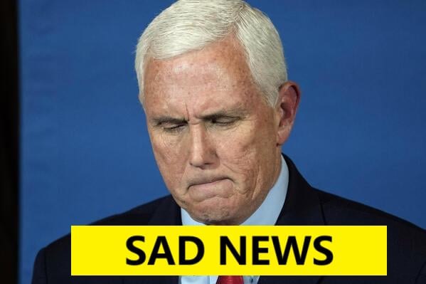 Mike Pence with tears in their eyes make the sad announcement… – Check the comments
